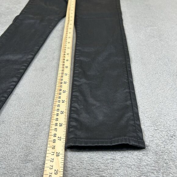 Madewell 10" High-Rise Skinny Jeans Black Button-Front Edition Size 27 EUC - Picture 8 of 9